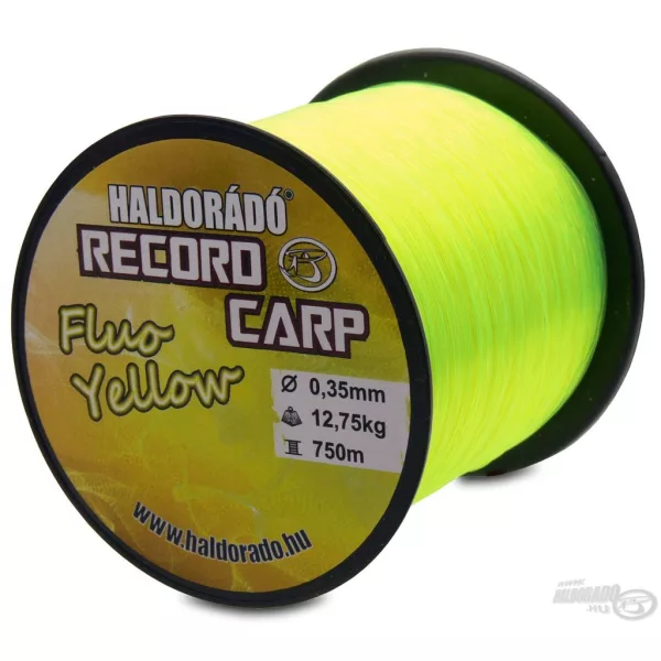 Haldorádó Record Carp Fluo Yellow 0,35mm 750m Monofilament Hoofdlijn