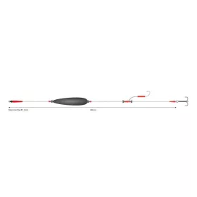   Mikado Mono Catfish 200cm 3/0 Meerval Leader met Dubbele Haak