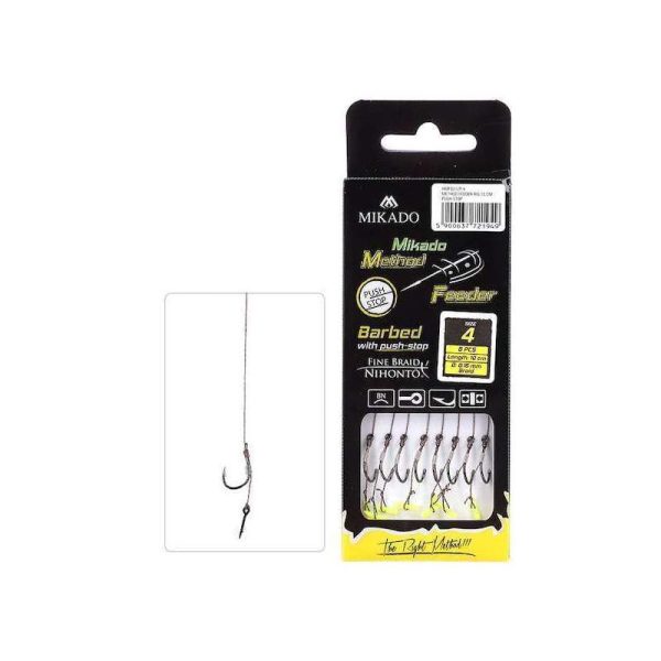 Mikado Method Feeder Xtra Strong Aasprikker 6 Lus, Haak met weerhaak Voorgebonden Haak 8st