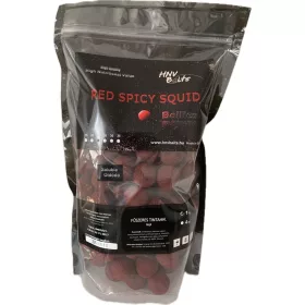 HNV Baits Rode Pikante Inktvis Oplosbaar Boilie 24mm 1kg