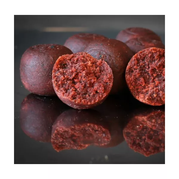 HNV Baits Red Spicy Squid Soluble Big Balls Hookbaits 30mm Oplosbaar Haakaas 165gr