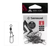 Mikado Fastlock 12 Zwart Nikkel Wartel 10 stuks