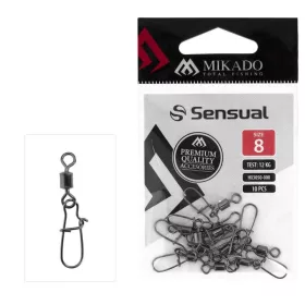 Mikado Fastlock 12 Zwart Nikkel Wartel 10 stuks