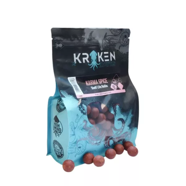 The Kraken Baits Karma Spice Shelf Life 28mm Fűszeres Csalizó Bojli 900gr