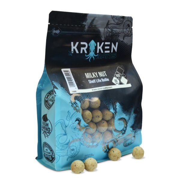 The Kraken Baits Milky Nut Shelf Life Kókusz-Tej 20mm Bojli 900gr