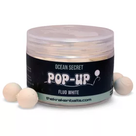   The Kraken Baits Ocean Secret Fluo White Hal-Kagyló 12mm Pop Up 50gr