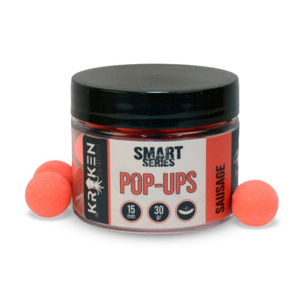 The Kraken Baits Smart Series Fluo Red Sausage 12mm Pop Up 30gr