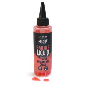   The Kraken Baits Smart Series Strawberry Cream Smoke Folyékony Aroma 120ml