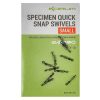 Korum Specimen Quick Snap Swivels Small Wartel