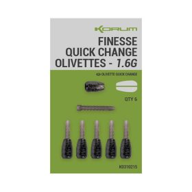   Korum Finesse Quick Change Olivettes Snelwissel Dobberlood 1,6g