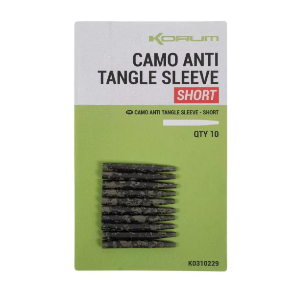 Korum Camo Anti Tangle Sleeve Short Anti-klit 10 stuks 28mm