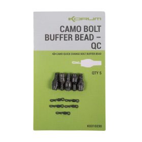 Korum Camo Bolt Buffer Bead QC Wartelclip 10st