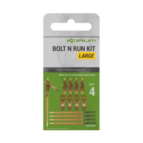 Korum Smokescreen Bolt N Run Kit Large Eindmontage Set 4st
