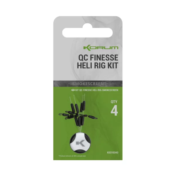 Korum Smokescreen QC Finesse Heli Rig Kit 4st