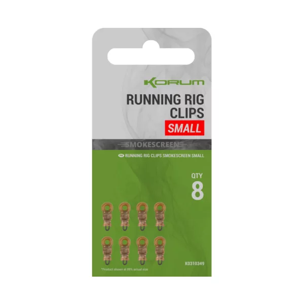 Korum Smokescreen Running Rig Clips - Small 8st