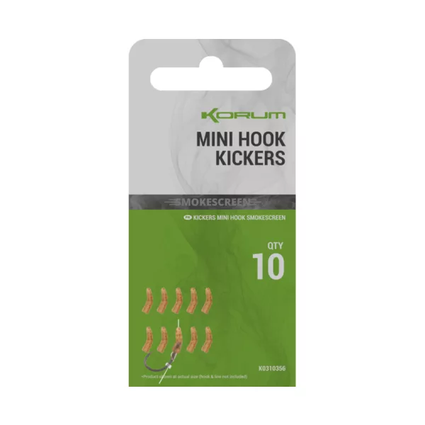 Korum Smokescreen Mini Hook Kickers Haakuitlijner 10 stuks