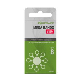Korum Smokescreen Mega Bands 6mm Pelletbandjes 8 stuks