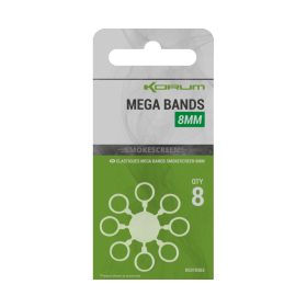 Korum Smokescreen Mega Bands 8mm Pelletbandjes 8 stuks