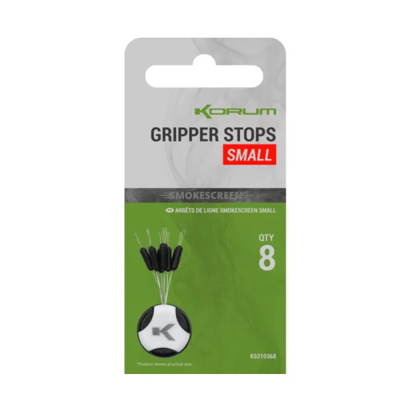 Korum Smokescreen Gripper Stops Small Stoppers 8 stuks