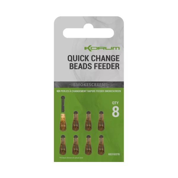 Korum Smokescreen Quick Change Beads Feeder Snelsluiting 8st