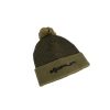 Korum Thermal Beanie Hat Zwart-Olijf Wintermuts