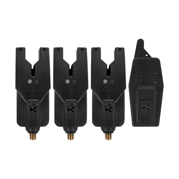 Korum KRI 3+1-Delige Elektronische Beetmelder Set met 3 Swingers