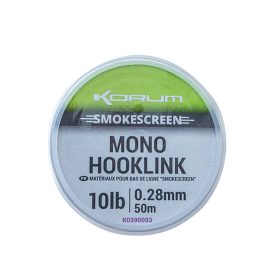   Korum Smokescreen Mono Hooklink 0,28mm Monofil Onderlijnmateriaal 50m