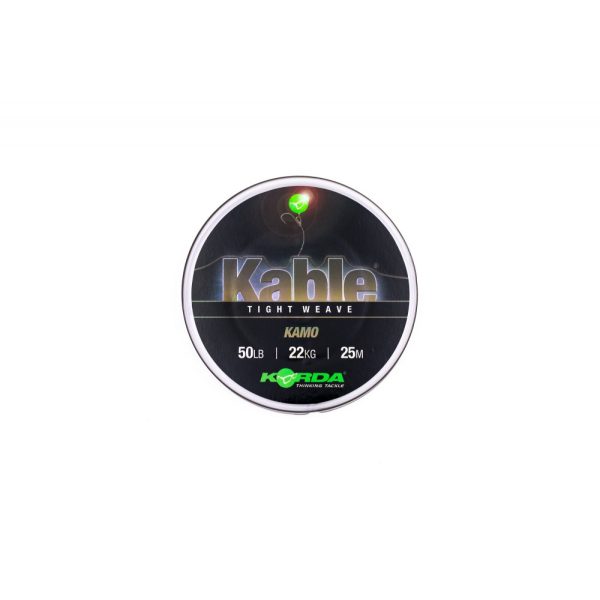 Korda Kable Tight Weave Kamo 25m 22kg Leaderlijn