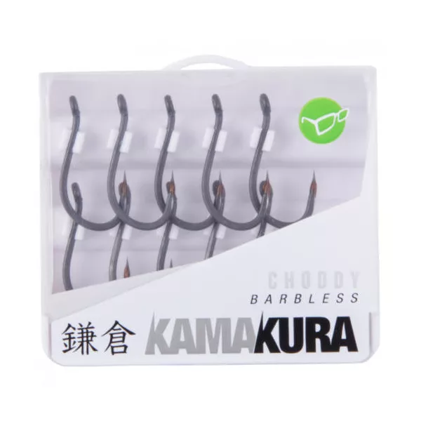 Korda Kamakura Choddy Barbless 8 Oog, Weerhaakloze Haak 10 stuks