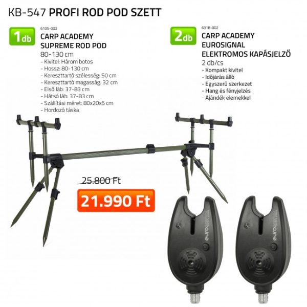 Nevis Carp Academy Supreme Rod Pod Carp Academy Eurosignal Met elektrische beetmelder