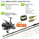 Nevis River Carp Feeder 390 Hengel Met Avanger XT 4000 Molen Met Method Carp Feeder Korfset (3 stuks) Visset