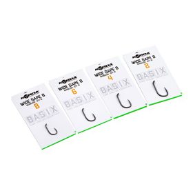   Korda Basix Wide Gape Barbless 4 Oog, Baardloze Haak 10 stuks
