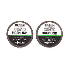 Korda Basix Coated Hooklink Gecoate onderlijn 25lb 10m