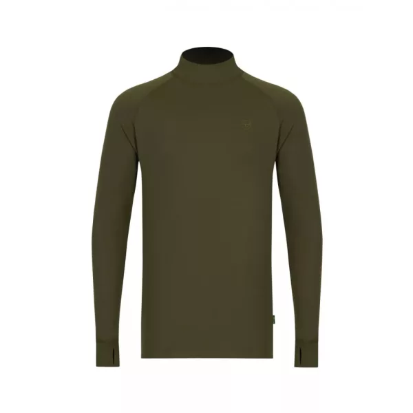 Korda Mock Neck Thermal LS Shirt Dark Olive Hosszú Ujjú Thermo Aláöltözet 4XL