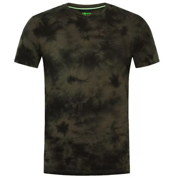 Korda Tie Dye Donker Olijfgroen T-shirt L