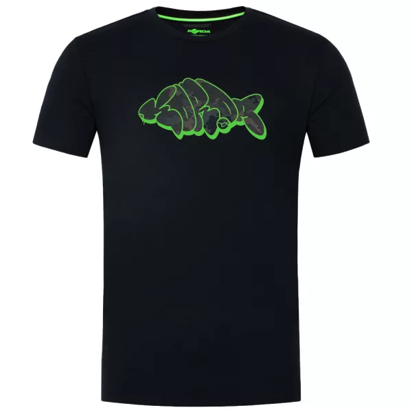 Korda Bedrukt Zwart T-shirt 2XL