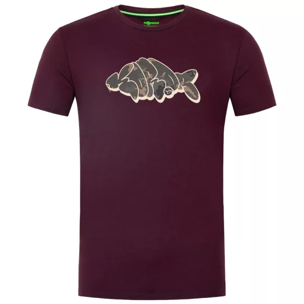 Korda Bedrukt Bordeaux T-shirt S