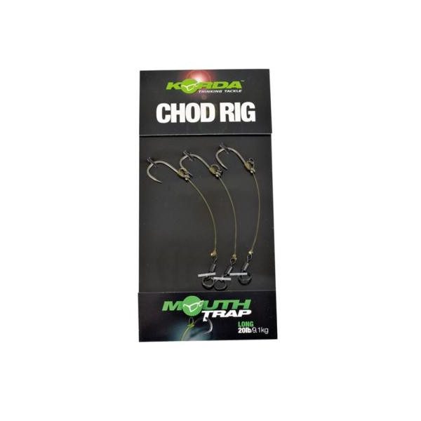 Korda Chod Rig Long Barbless Size 10 - voorgebonden boilie haakonderlijn