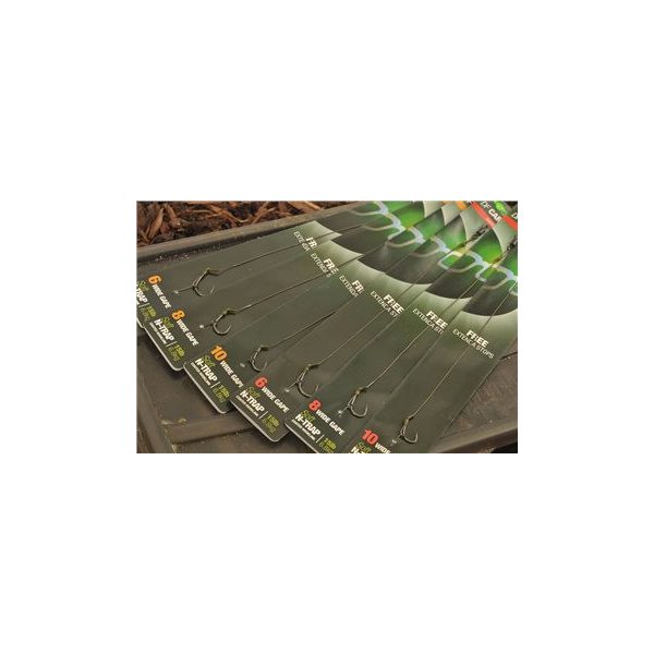 Korda N-Trap DF Rig Size 6 Wide Gape 15 lb - voorgeknoopte boilie onderlijn