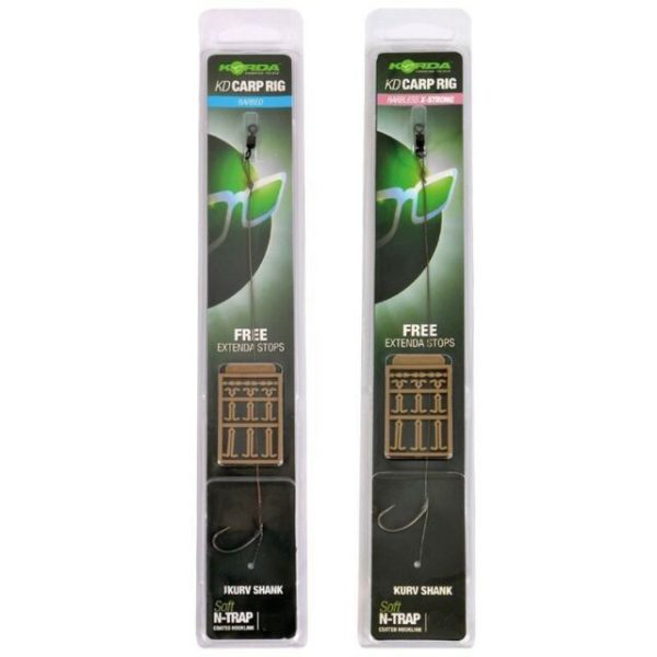 Korda N-Trap KD Rig Size 8 Kurv B 30lb - voorgebonden karperonderlijn