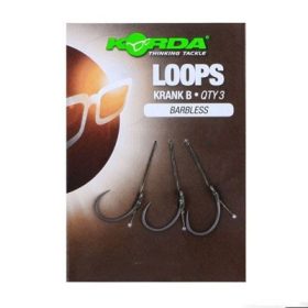   Korda Loop Rigs Size 6B DF Wide Gape 18lb - voorgeknoopte karperonderlijn