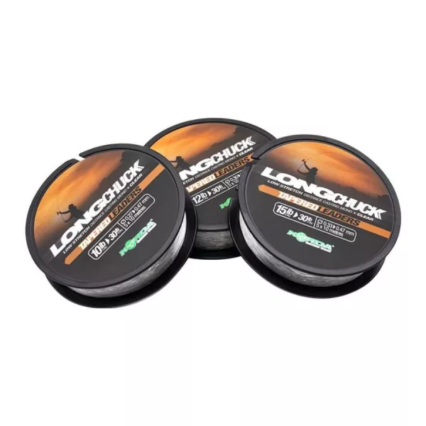 Korda LongChuck Tapered Leaders werpleader (10-30lb/0.27-0.47mm)