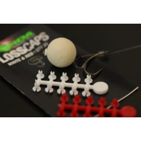 Korda Floss Caps White/Red - boilie stopper