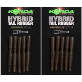   Korda Hybrid Tail Rubber Gravel/Clay - rubberen huls voor lead clip