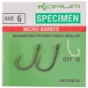 Korum Xpert Specimen - Micro-barbed (size 6) Feederhaak