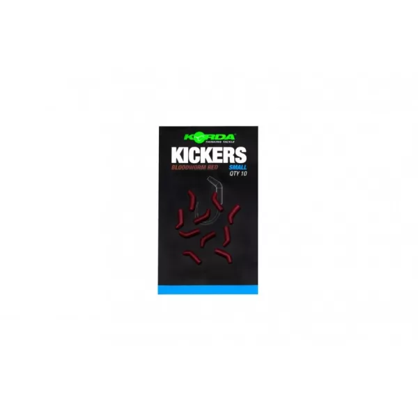 Korda Haak Kickers -Bloodworm Red - Small (10 stuks/verpakking)