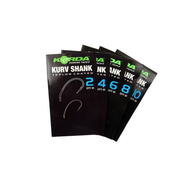 Korda Kurv Shank Size 10 - haak, boiliehaak