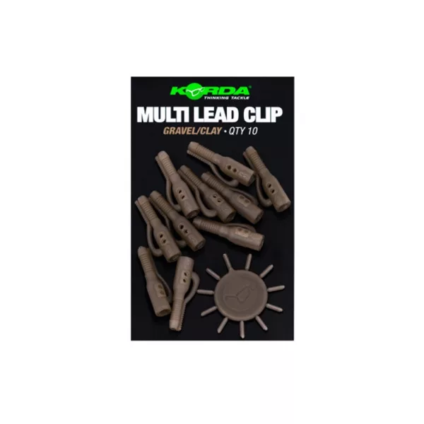 Korda Lead Clip Pin Gravel/Clay Multi Lead Clip Loodclip 10 stuks