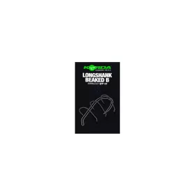 Korda Longshank Beaked 8-oogs, Barbloze Karperhaak 10 stuks