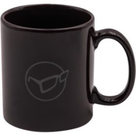 Korda - Mug Glasses Logo Black - Mok met zwart bril logo